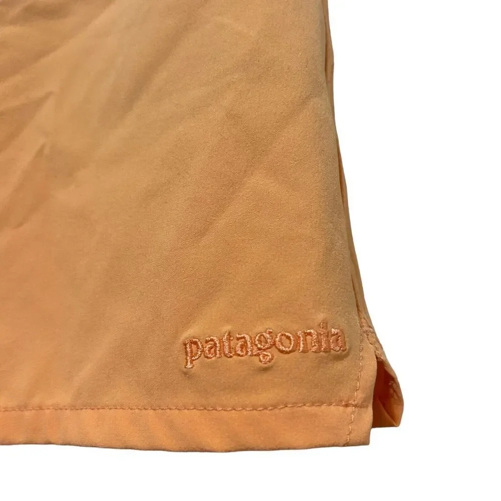 Patagonia Shorts Button Meridian Colorblock Orange Women's Size 0